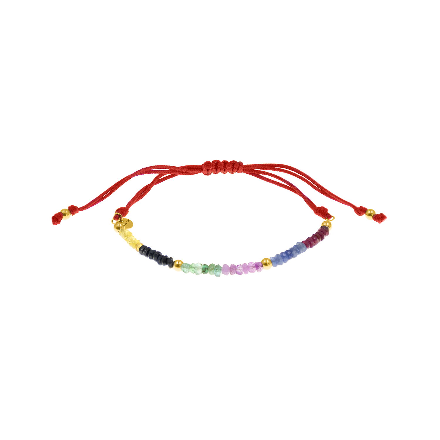- Pulsera Zafiro Multicolor Oro 18K