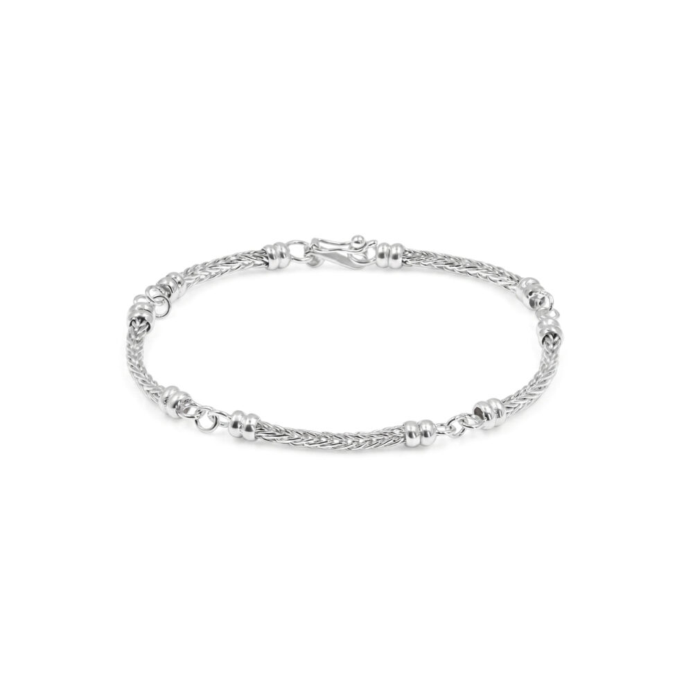 Pulsera Segmentos Espiga Plata 925