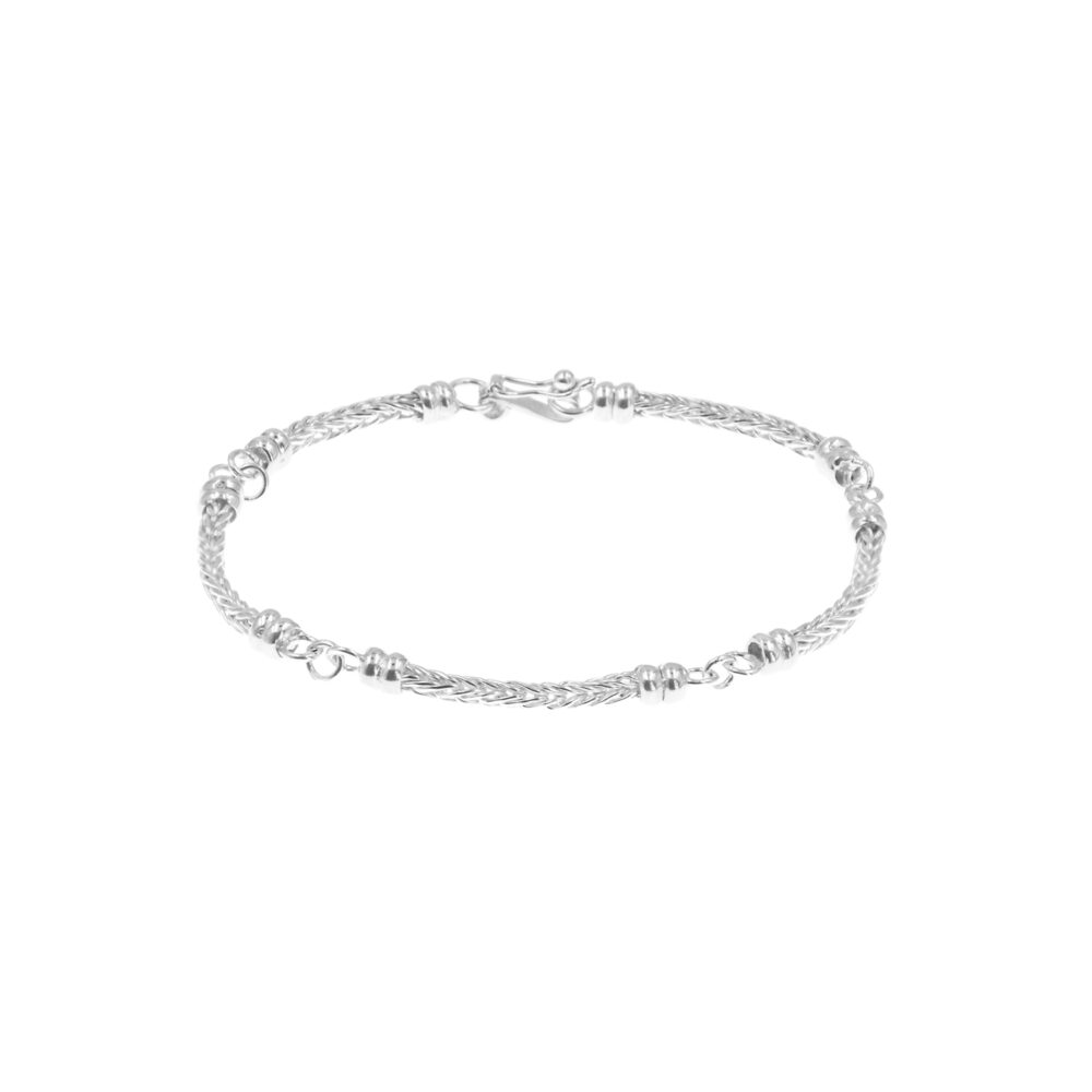 Pulsera Segmentos Espiga Plata 925