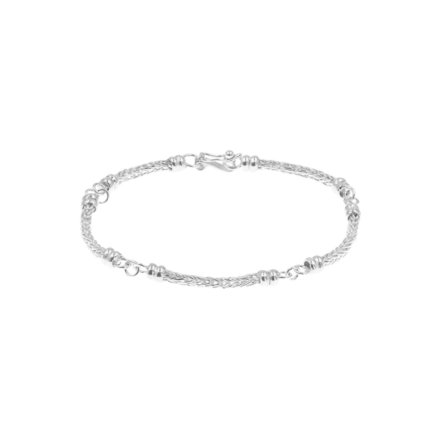 - Pulsera Segmentos Espiga Plata 925
