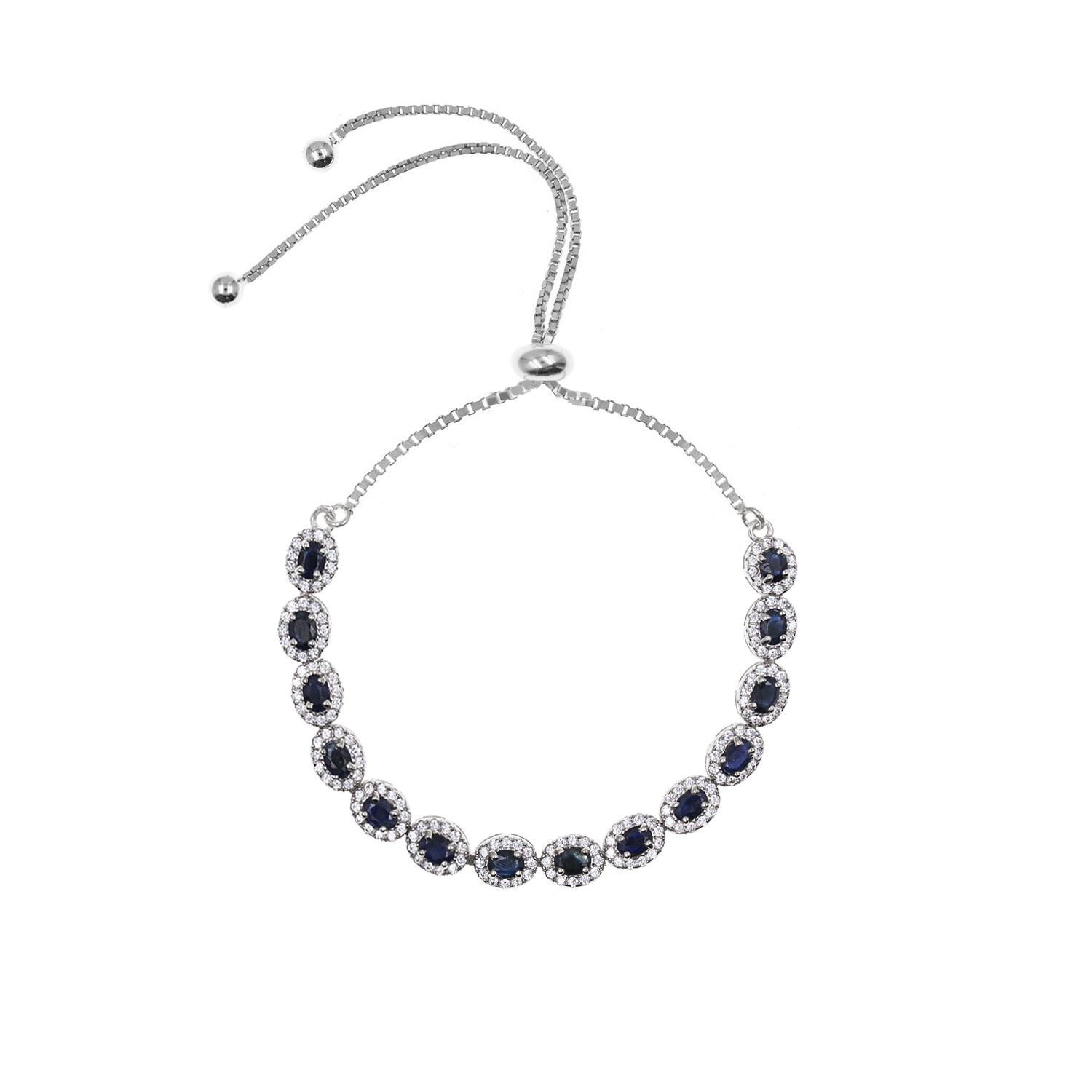 - Pulsera Zafiro Dona Plata 925