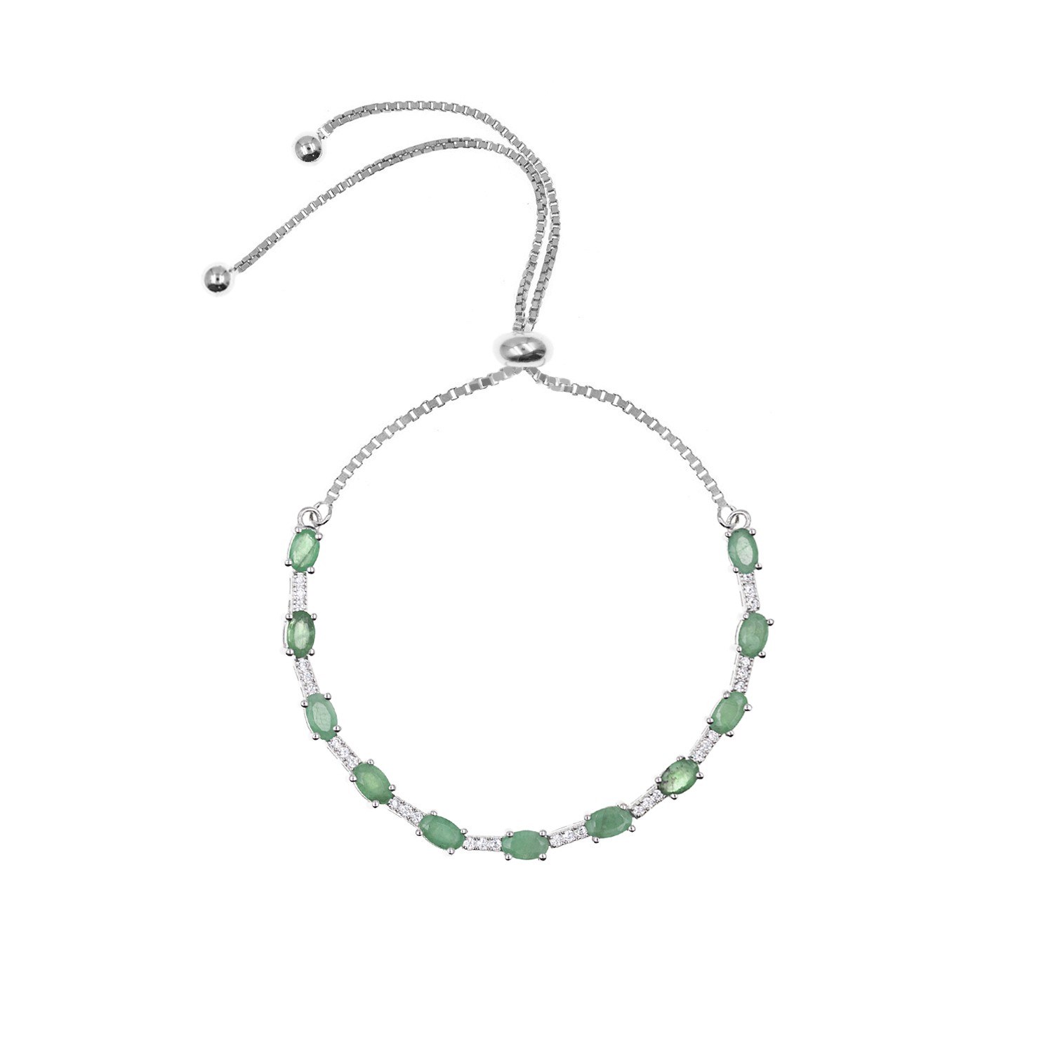 - Pulsera Esmeralda Bestfriends Plata 925