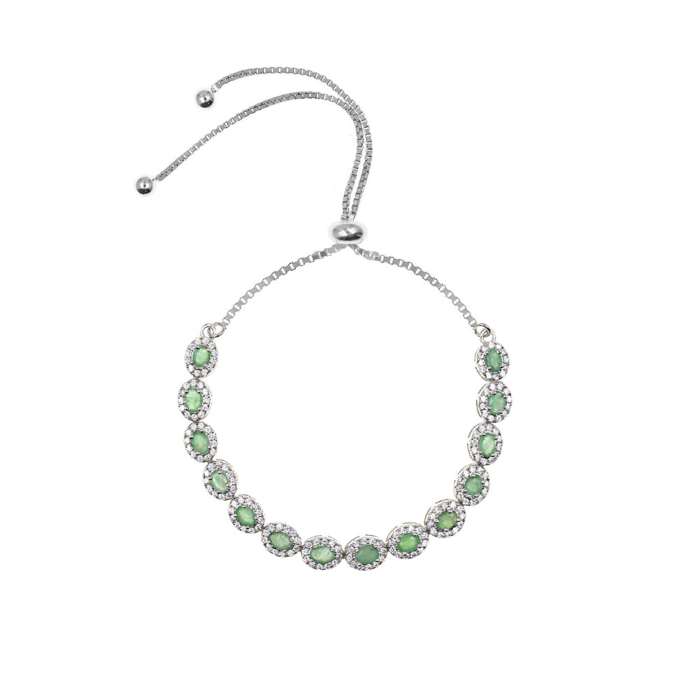 Pulsera Esmeralda Vitality Plata 925