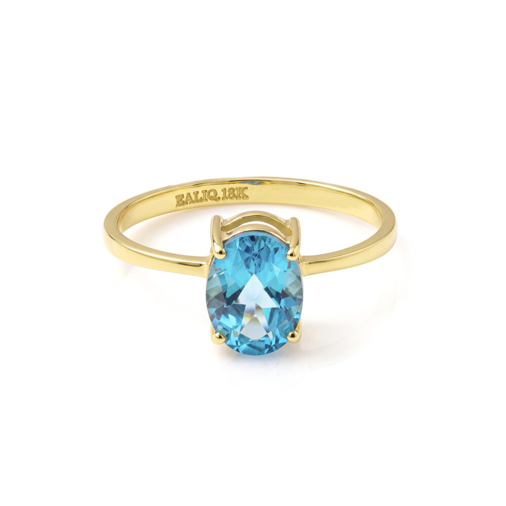 Anillo Casual Oval Oro 18K
