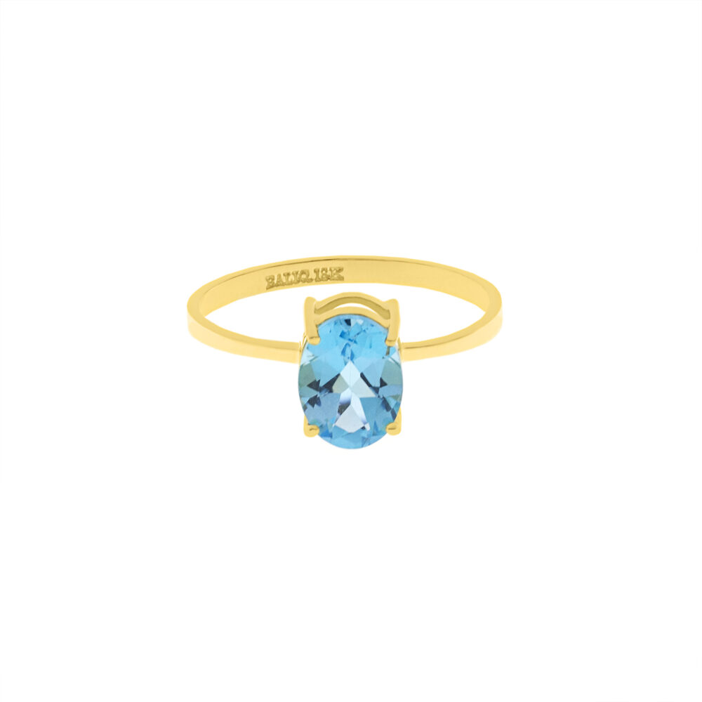 Anillo Casual Oval Oro 18K