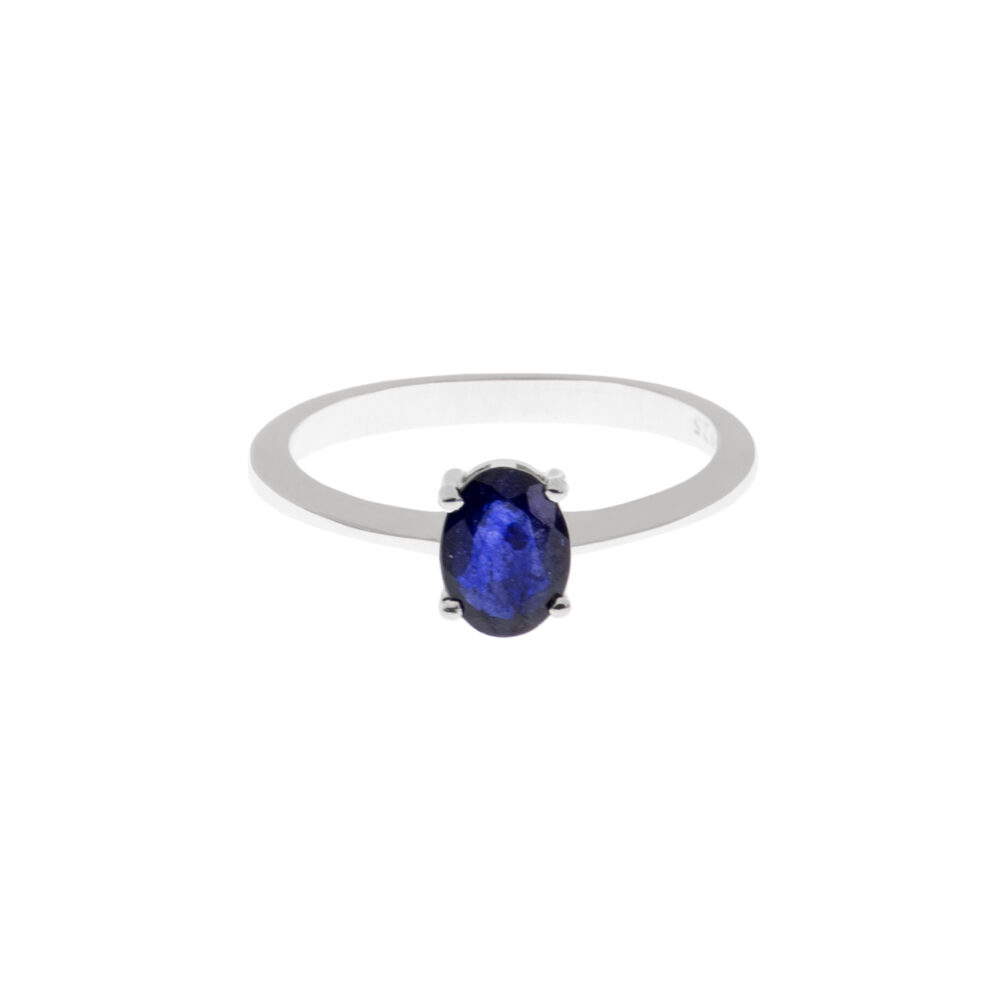 Anillo Zafiro Oval Casual Plata 925