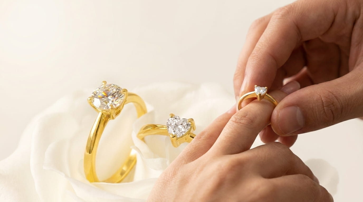 anillos compromisos Moissanita vs. Diamante La mejor inversión