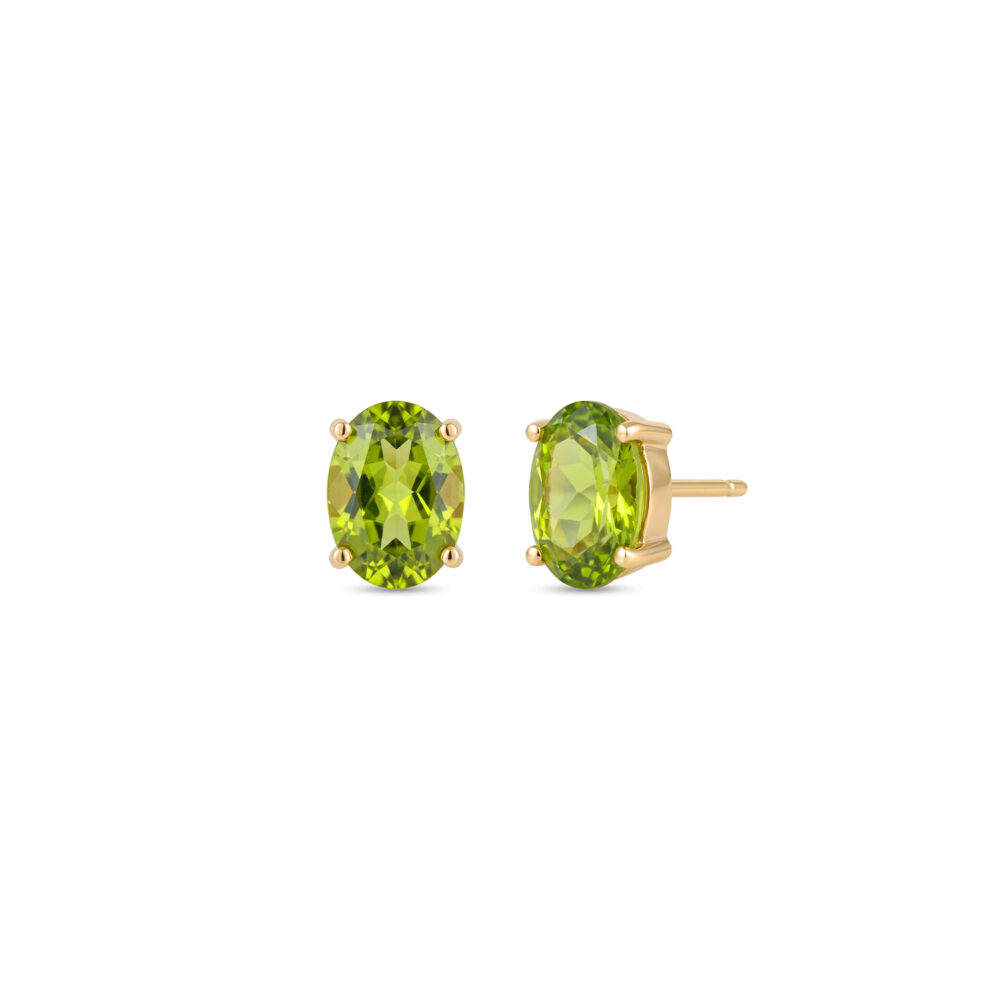 Aretes Peridoto Oro 18K