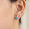 - Aretes Apetite Oval Oro 18K & Brillantes