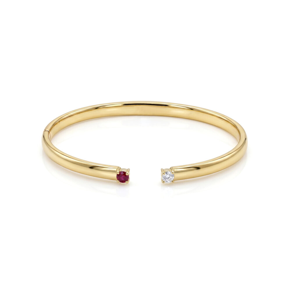 Bangle Rubí Oro 18K & Brillante