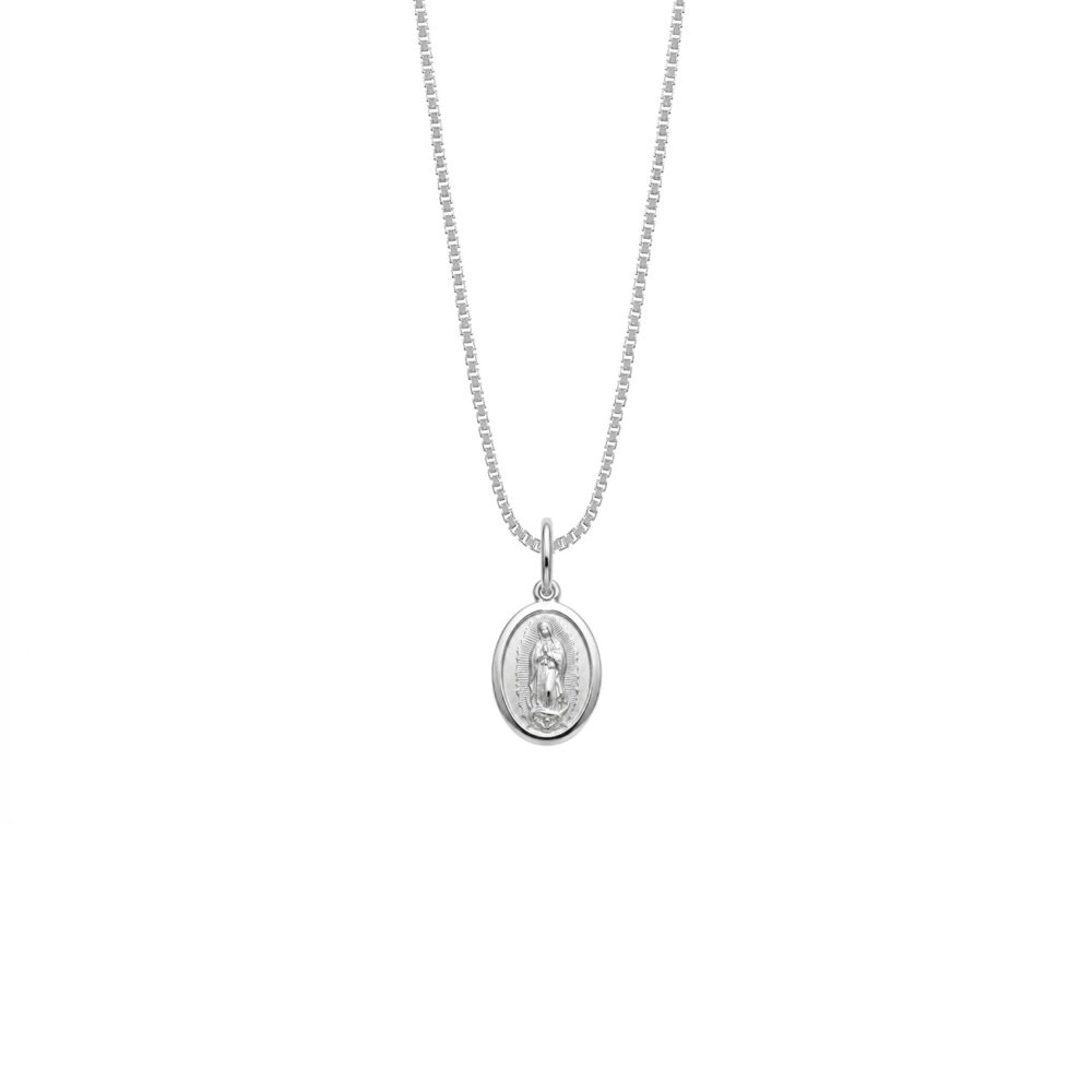 Collar Virgen de Guadalupe Plata 925