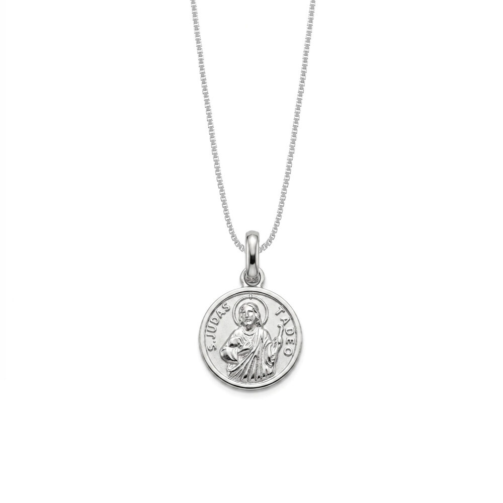 Collar San Judas Tadeo Plata 925
