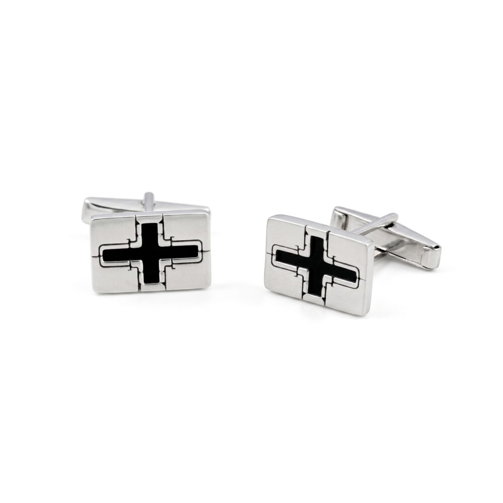 Gemelos Axis Pure Cruz Plata 925