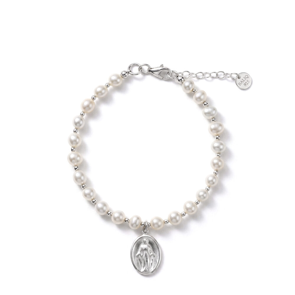 Pulsera Milagrosa Plata 925 & Perla