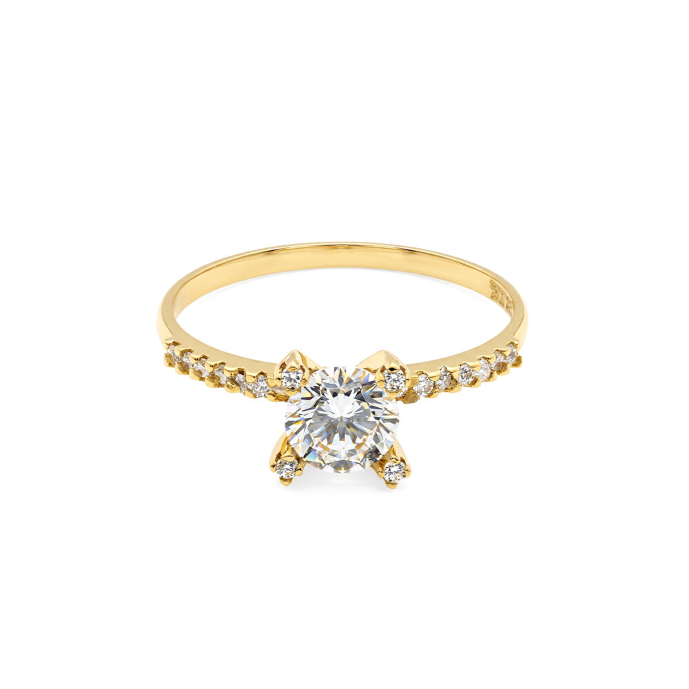 Anillo de Compromiso Cuatro Uñas Oro 18K