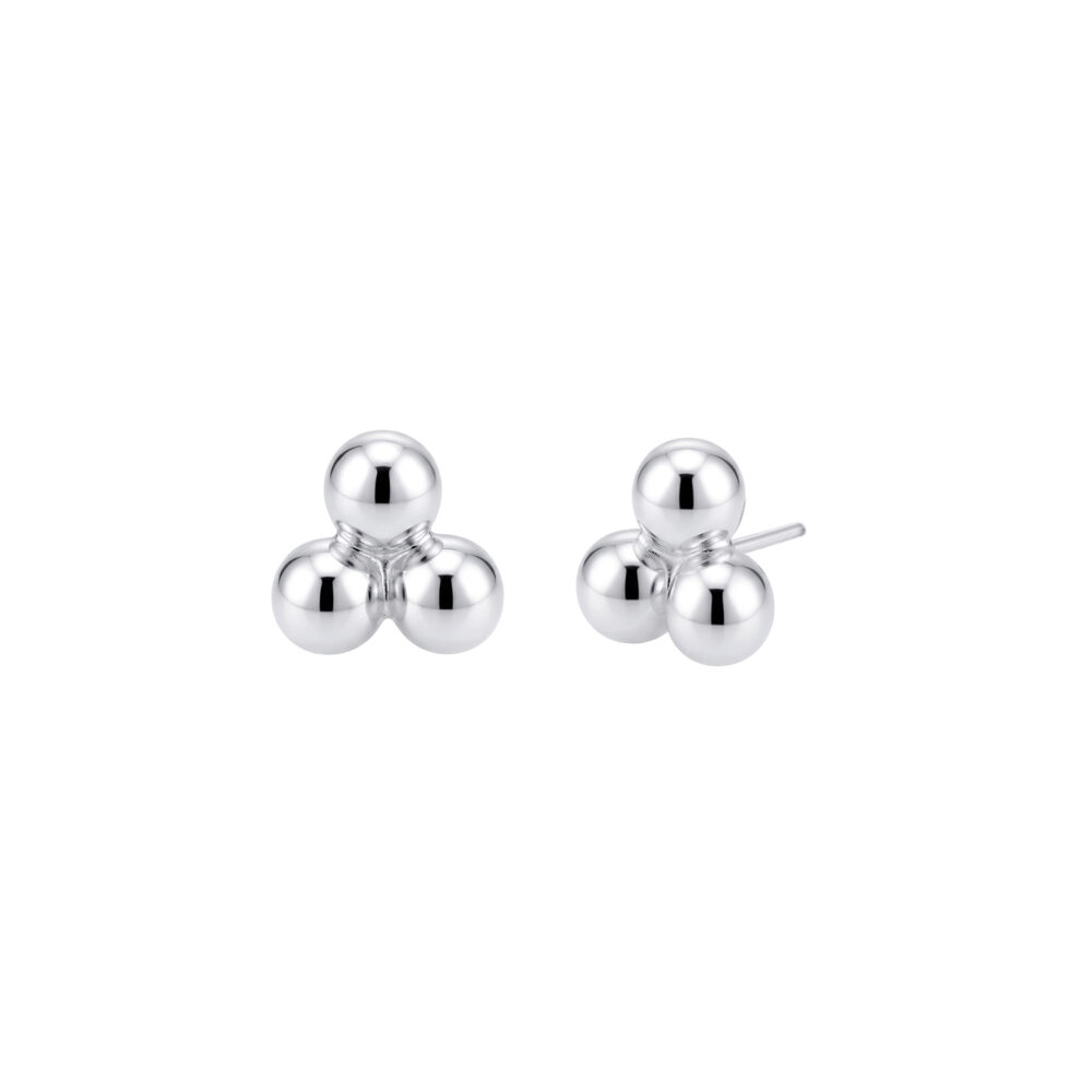 Aretes Trio Plata 925