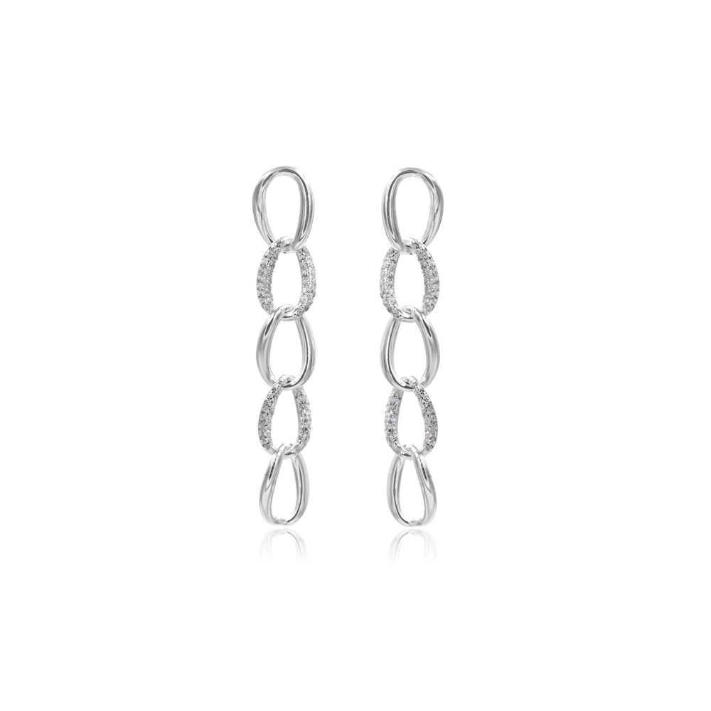 Aretes Cadenetas Plata 925