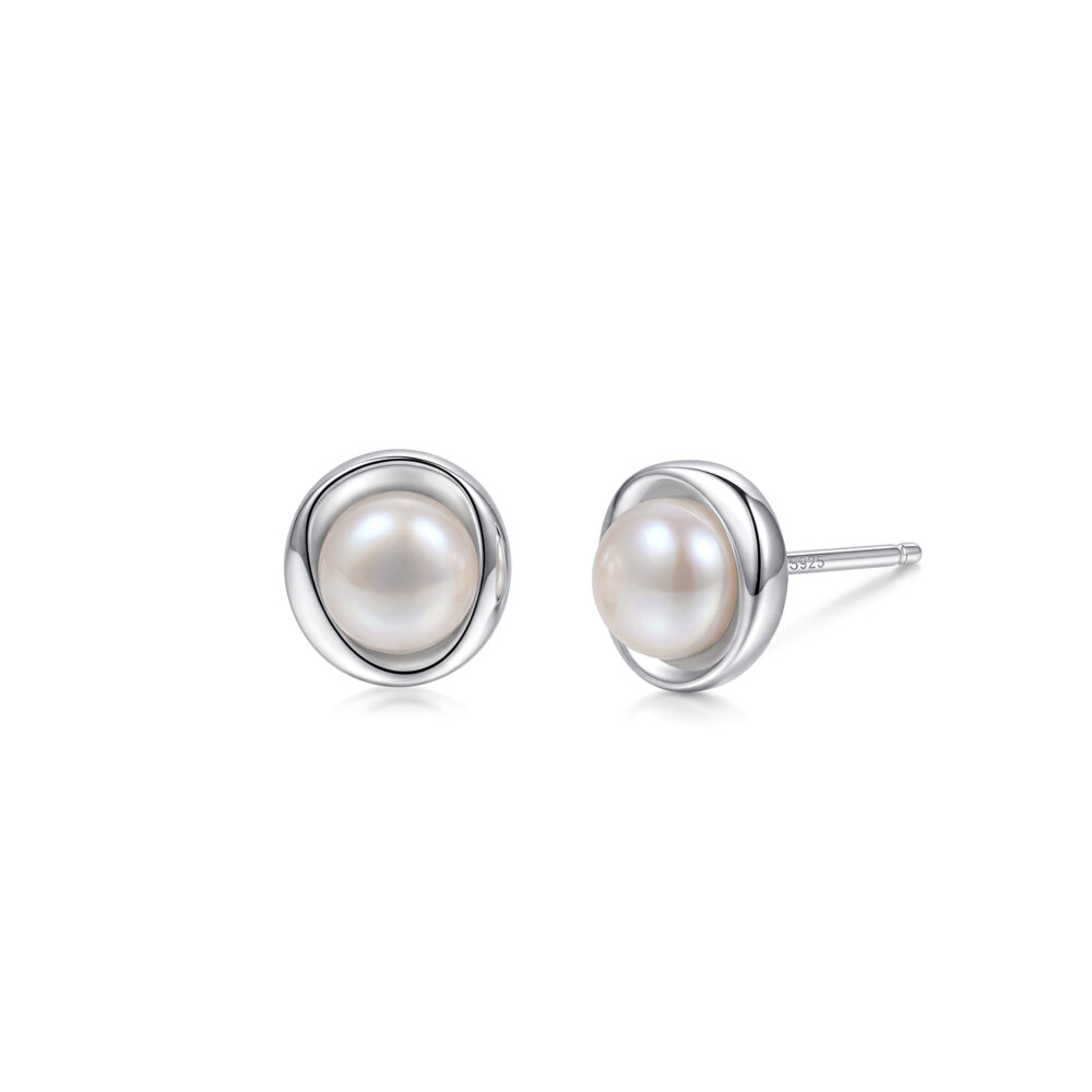 Aretes Perla Diva Plata 925