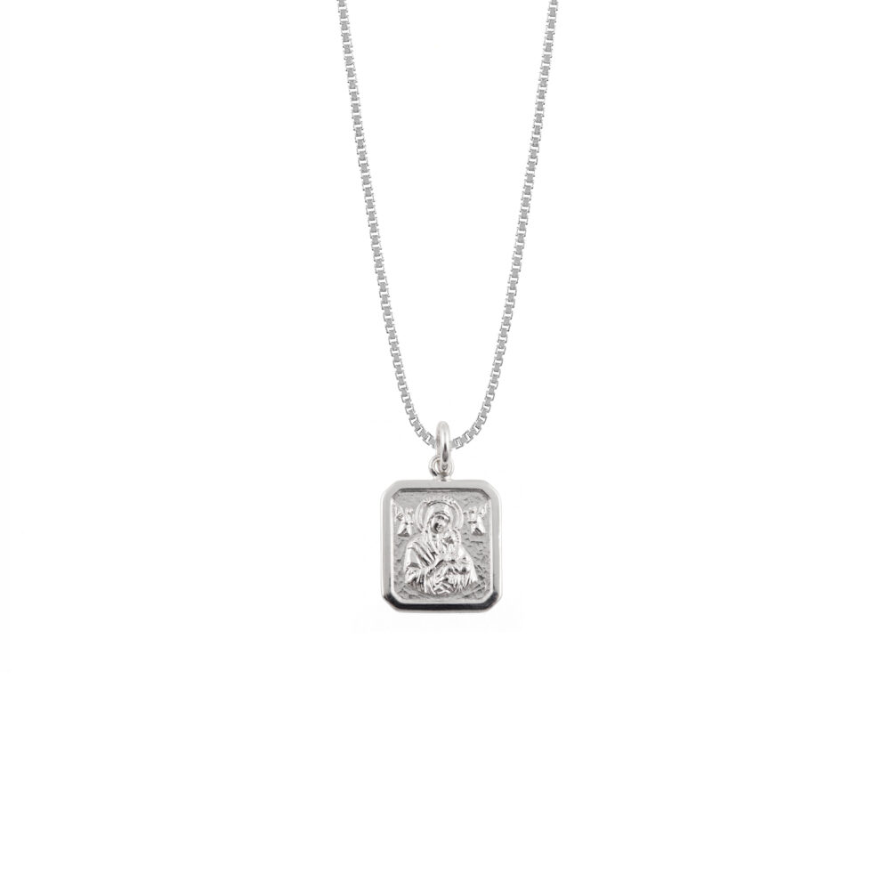 Collar Perpetuo Socorro Plata 925