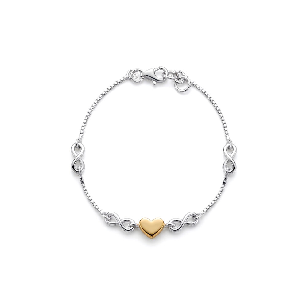 Pulsera Corazón OroPlata