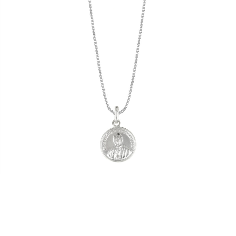 Collar Papa Leon XIV en Plata 925