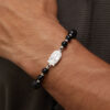 - Pulsera Señor de los Milagros Obsidiana Plata 925 Hombre